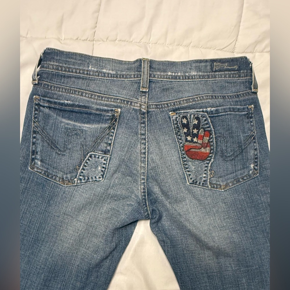 Citizens Of Humanity Blue Boot Cut Jeans